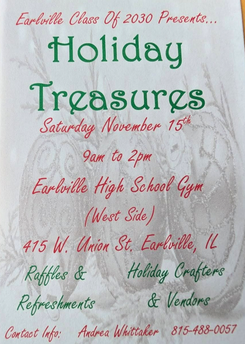 My first in person show is November 15, 2025 in Earlville Illinois