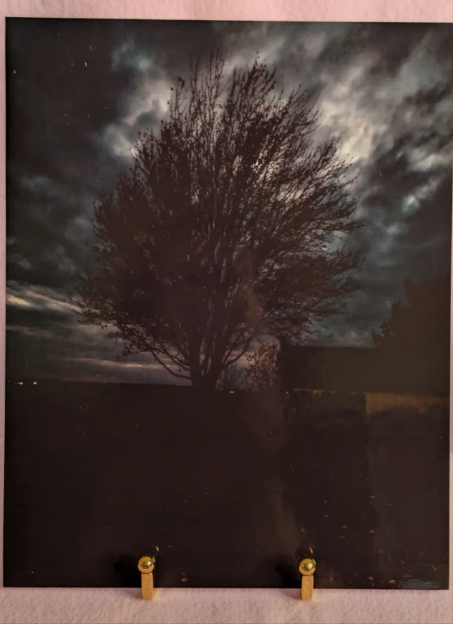 Nightscape photograph on double weight matboard