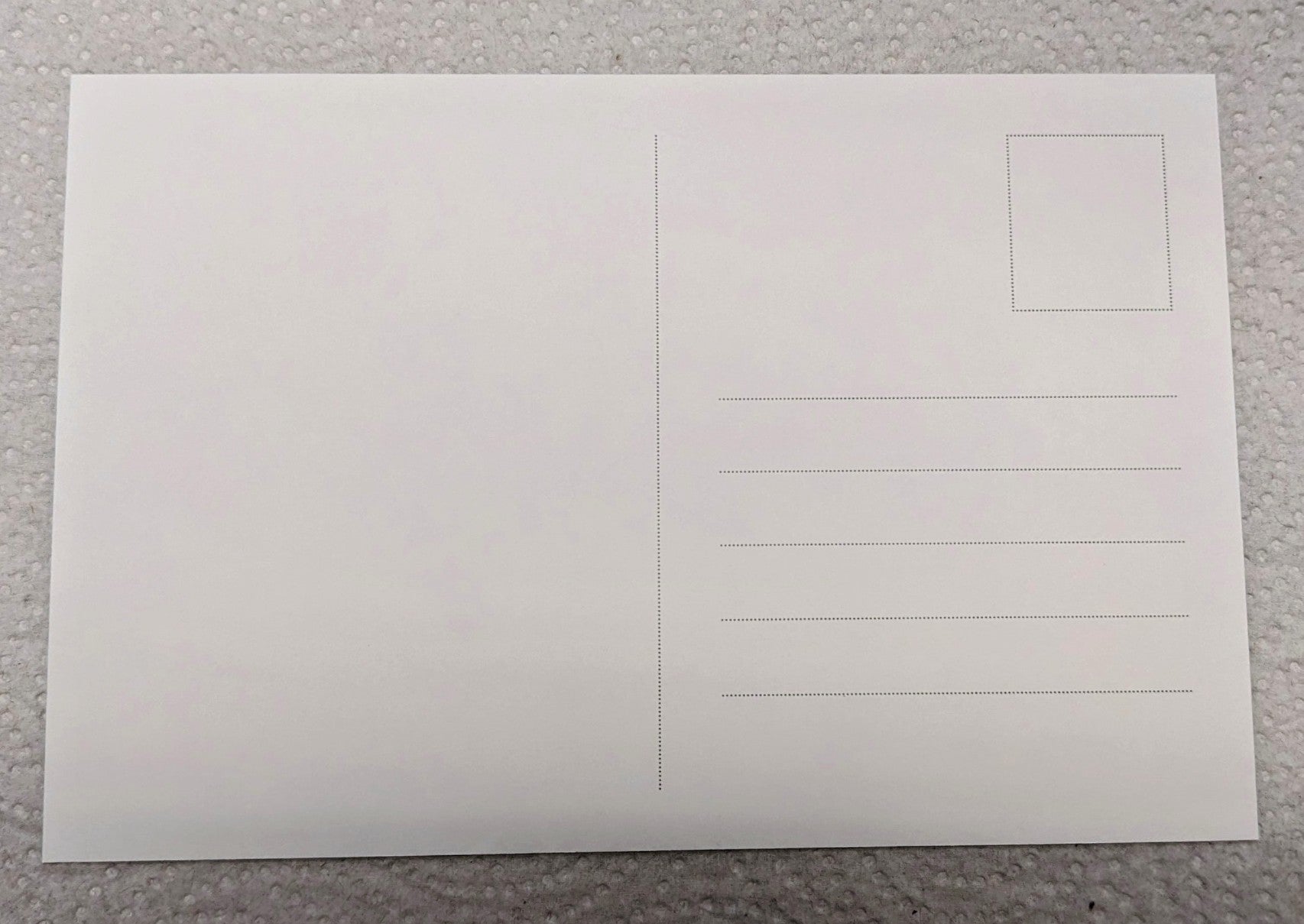 Black and white postcard