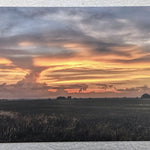 Colorful sky photo postcard