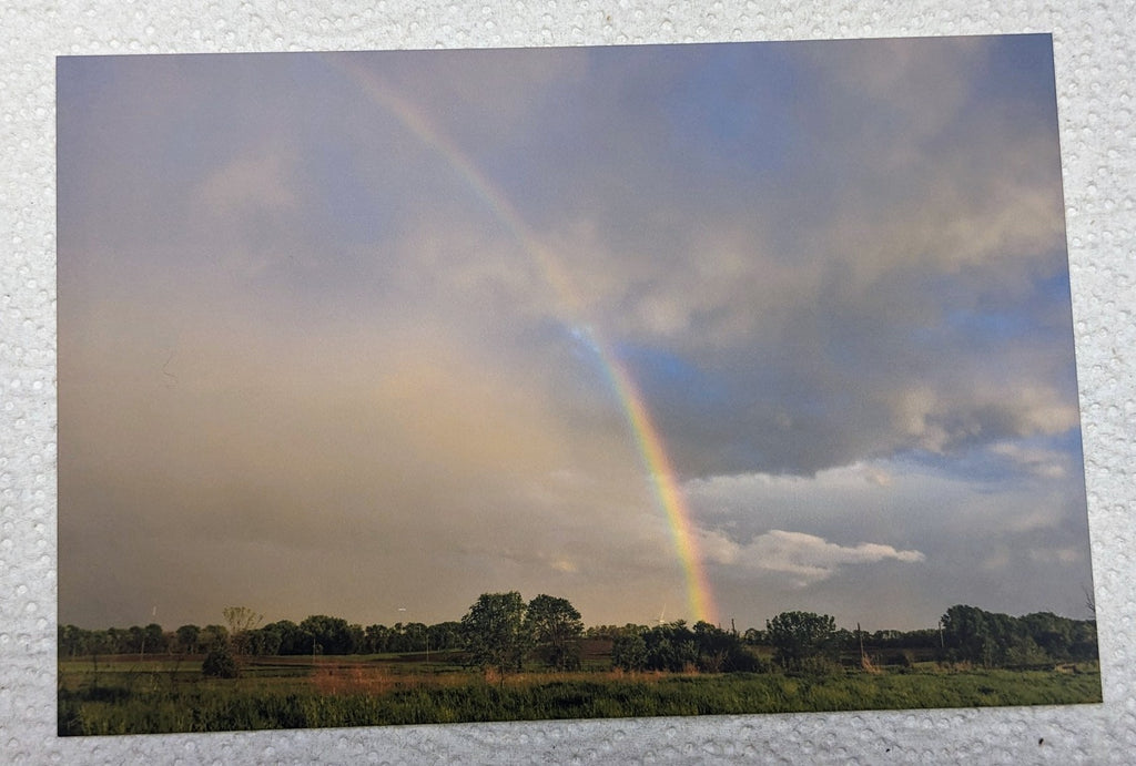 Rainbow postcard