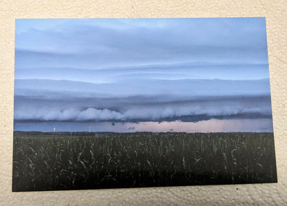 Shelf cloud postcard