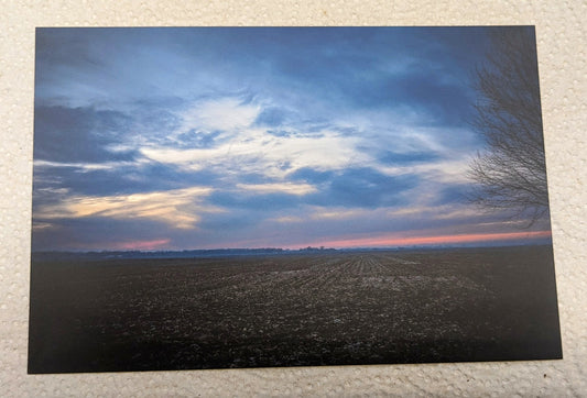 Blue sky postcard