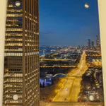 8 x 10" acrylic photography print Chicago cityscape