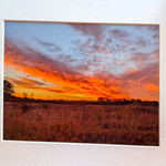 Landscape photograph colorful sunrise